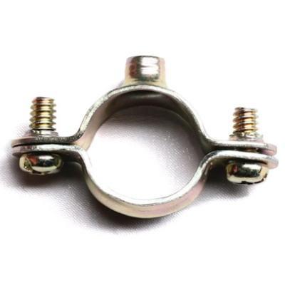 Хомут (стяжка)  сталь  д.25 - 26  белый  с внутренней резьбой М6  DKC 58026 (кратно 100)