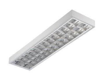 Светильник ЗСП ЛПО 2х36 (Classic/S-236-22) Т8 G13, IP20, зер-ая решетка, накладной, ЭПРА