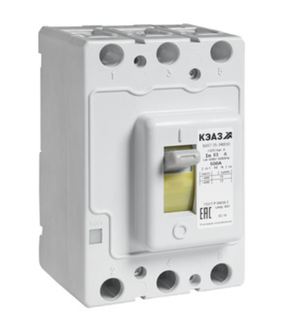 Выключатель автоматический  3П  100А  35кА  ВА57-35-340010-100А-500-690AC-УХЛ3 (Втычной, без панели)