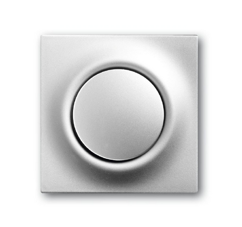 ABB Impuls Серебристый Металлик Центральная плата с клавишей и лампой для выключателей, переключателей и кнопок  /1753-0-0067/