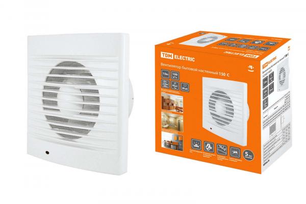 Вентилятор TDM бытовой настенный 150 С