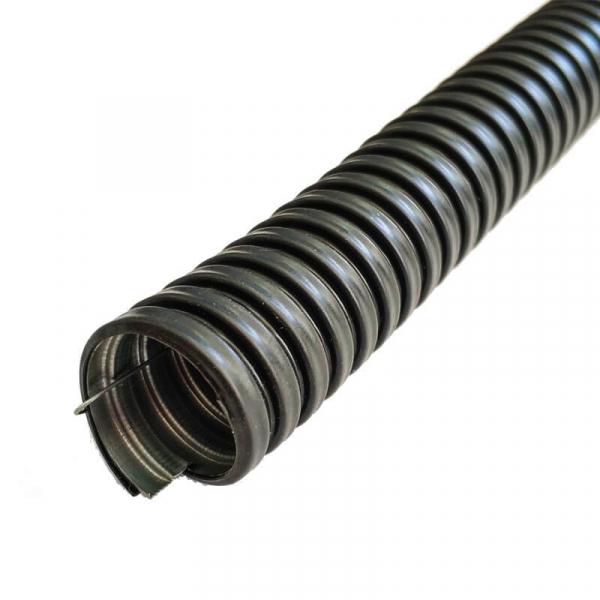 Металлорукав МРПИнг 20 черный в ПВХ-изоляции (ЗЭТАРУС 44405) /с протяжкой/ (кратно 50)