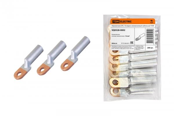 Наконечник ТАМ  16 ((DTL-16) медно-алюминиевый кабельный TDM