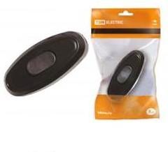 TDM Выключатель на шнур 6А 250В Черный SQ1806-0022